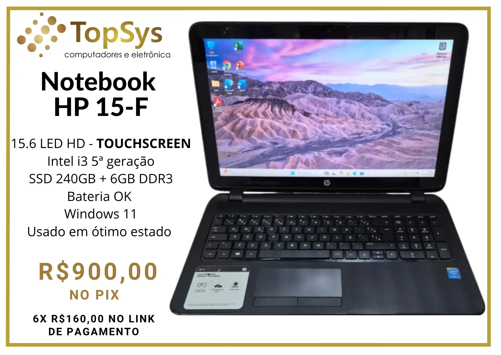 HP 15F Touch
